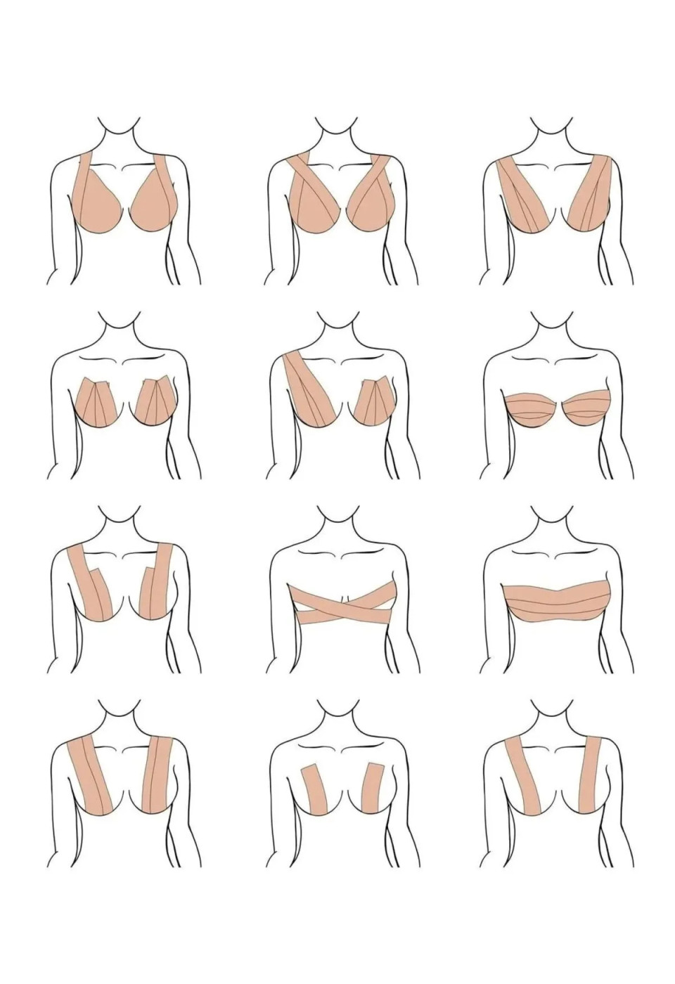 Komten Ten Göğüs Ucu Kapatıcı, Dikleştirici Ve Şekillendirici Bant