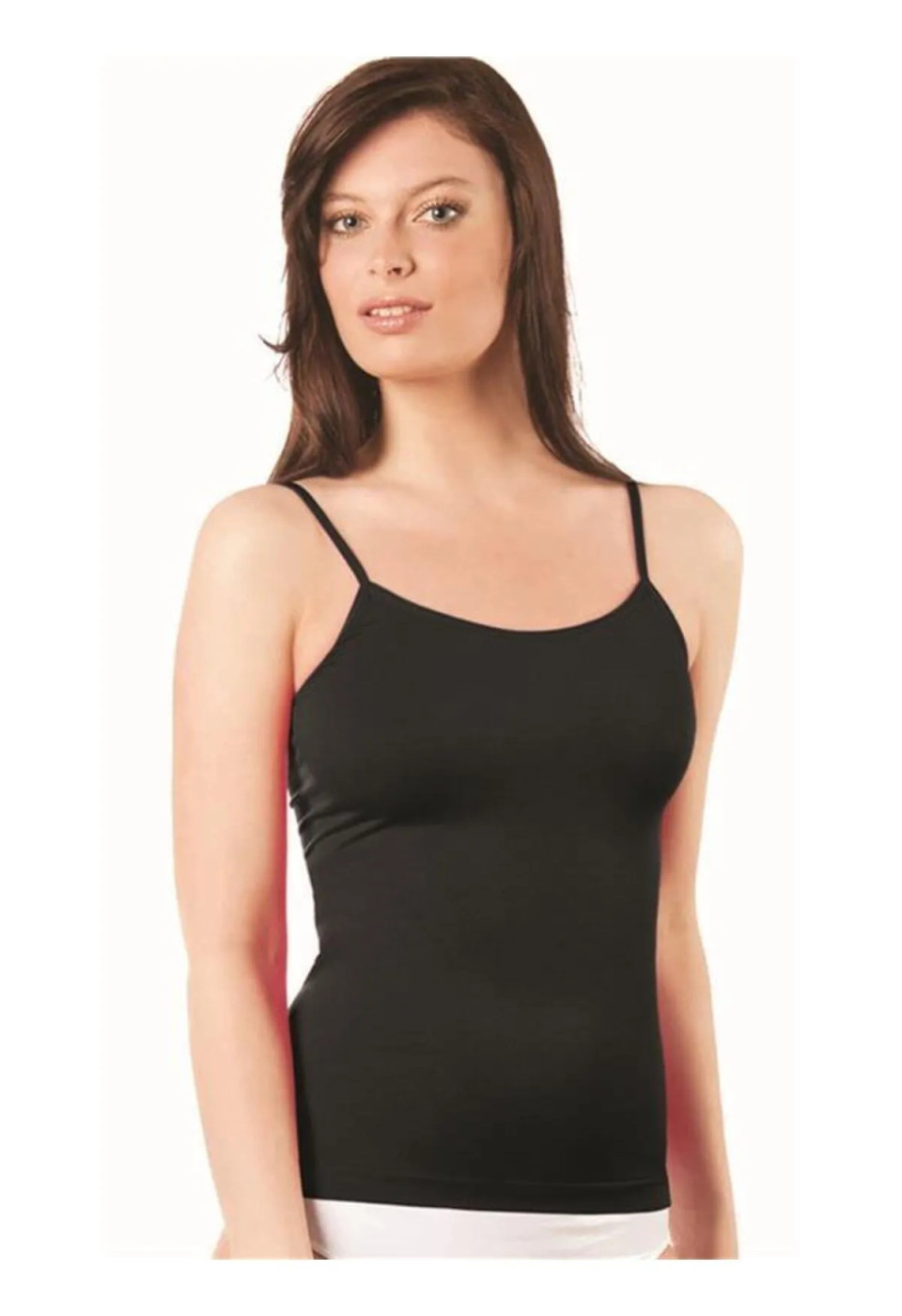 Kadın Ince Askılı Uzun Atlet Siyah Elite Life 846