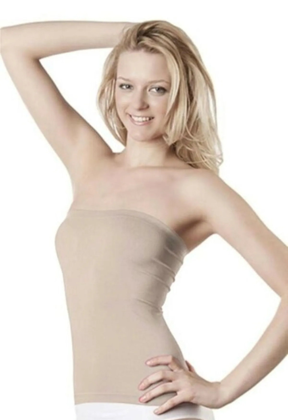 Kadın Ten Dikişsiz Askısız Atlet 852