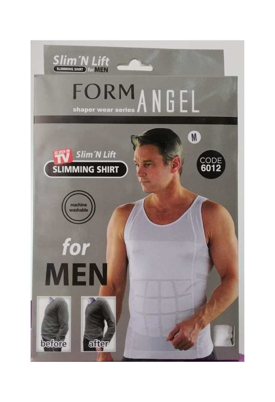 Form Angel Toparlayıcı Gizleyici Erkek Atlet Korse Beyaz 6012