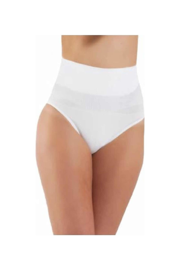 FORM ANGEL Beyaz 5204 Kadın Karın Toparlayıcı Slip Külot Korse Ten