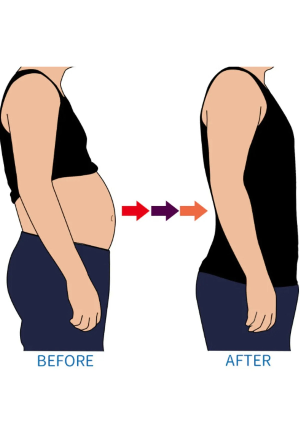 Form Angel Toparlayıcı Gizleyici Erkek Atlet Korse Siyah 6012