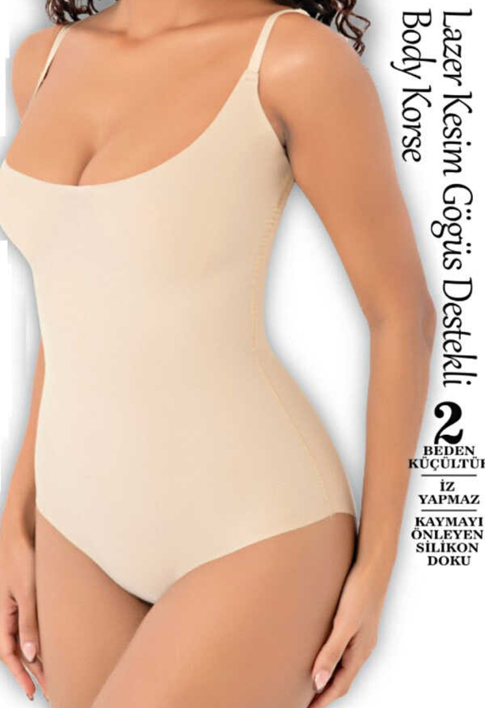 FORM ANGEL 3004 GÖĞÜS DETEK KORSE LAZER KESİM SİYAH