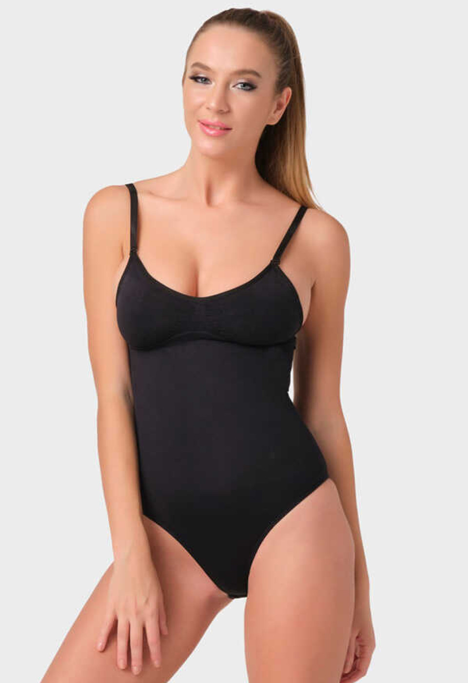 FORM ANGEL 3004 GÖĞÜS DETEK KORSE LAZER KESİM SİYAH