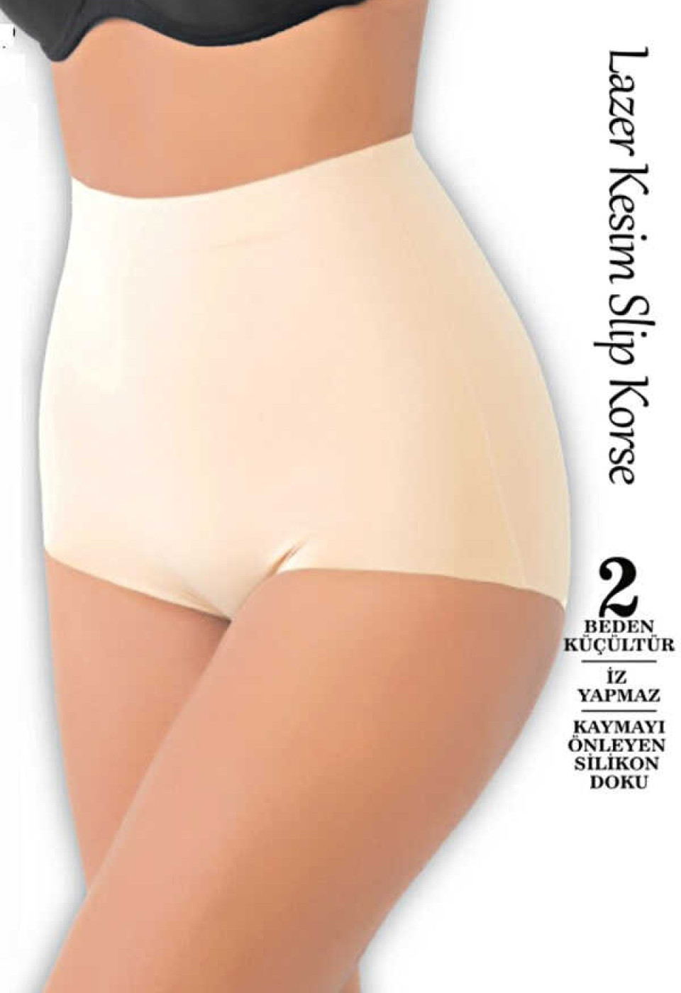 FORM ANGEL 3005 SLİP KORSE LAZER KESİM SİYAH