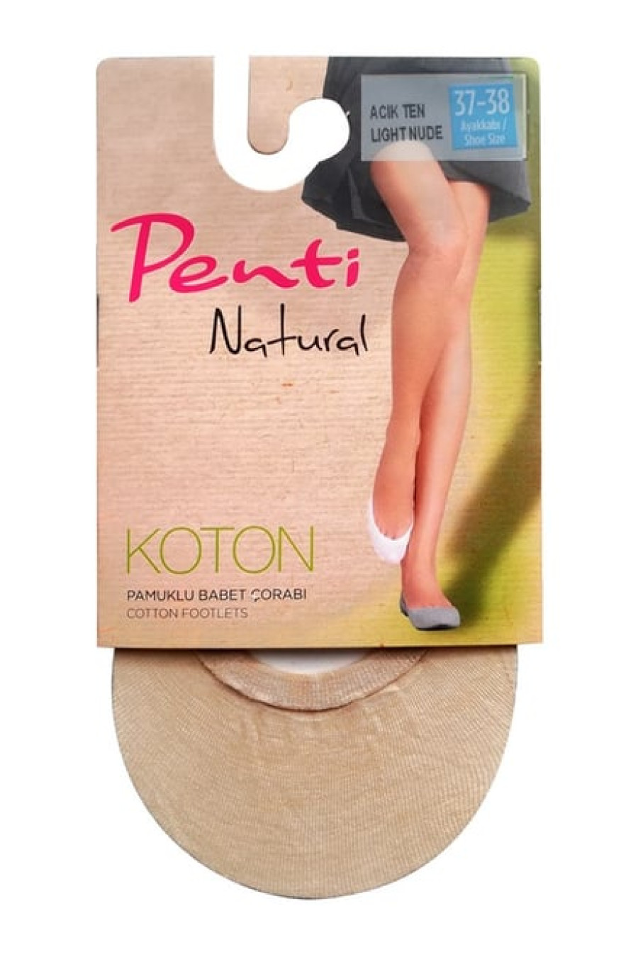 Penti Koton Babet Çorabı Açık Ten 3 Tane Penti Koton Babet Çorabı Açık Ten 3 Tane
