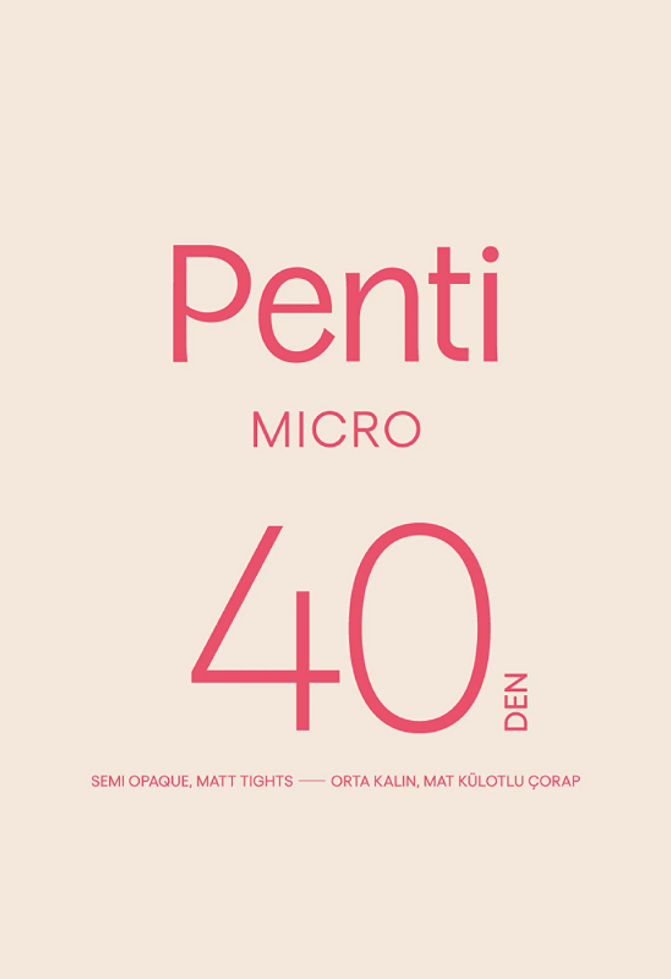 Penti Mikro 40 Tarçın Rengi Külotlu Çorap-Pentilicious