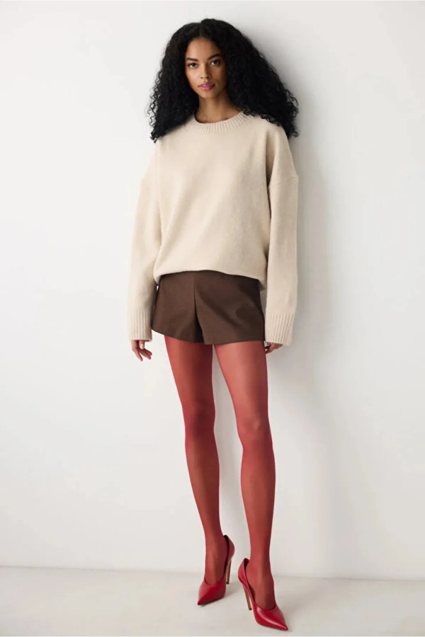 Penti Fit 15 Şarap Renk Külotlu Çorap